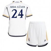 Dječji Nogometni Dres Real Madrid Arda Guler #24 Domaci 2023-24 Kratak Rukav (+ Kratke hlače)